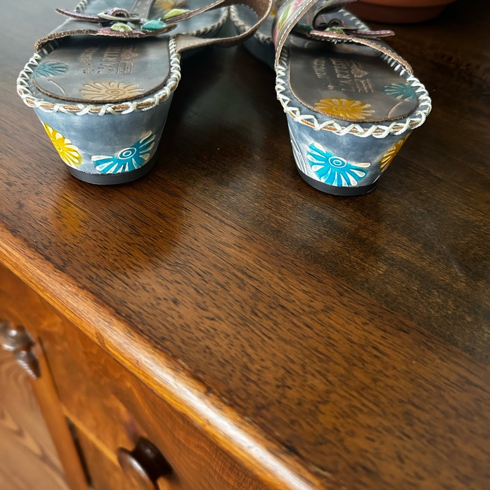NWOT Spring Step L'Artiste Women's SANTORINI Leather Sandals - Picture 8 of 14